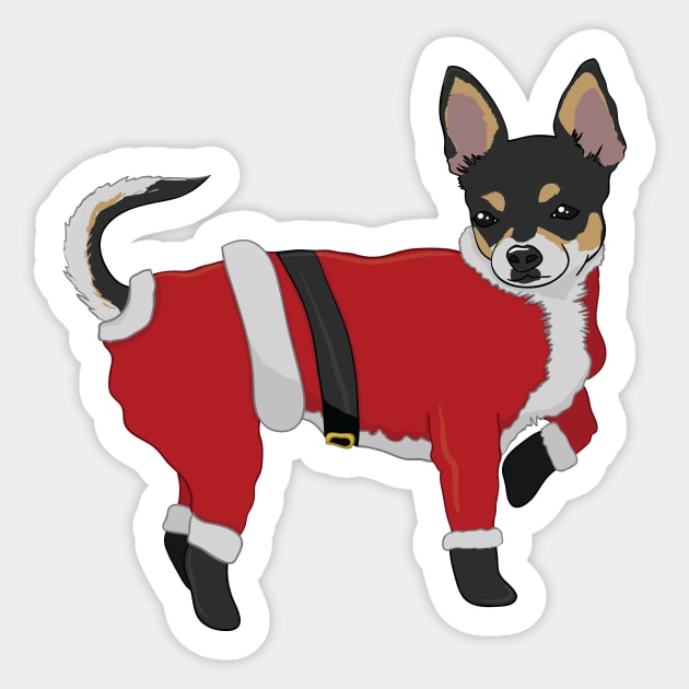 Christmas Chihuahua Sticker by JP